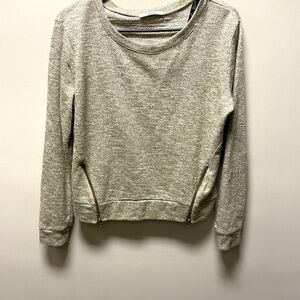 🌺Papaya sweater with zipper on side